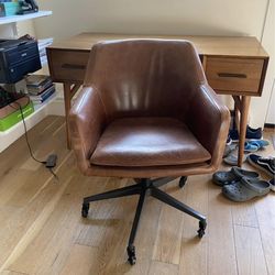 West Elm Helvetica Swivel Chair