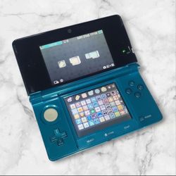 3DS Aqua Blue Console