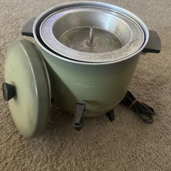 Vintage  Green Percolator