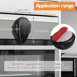 Oven Lock Child Safety (2 Pack),Oven Door Lock,Oven Front Lock, Baby Proofing, Baby and Child Proof Locks for Drawer Oven Stove Door, Upgrade Heat-Res