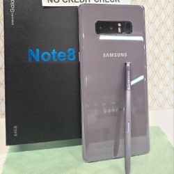 SAMSUNG GALAXY NOTE 8 64GB UNLOCKED.  NO CREDIT CHECK $1 DOWN PAYMENT OPTION.  3 MONTHS WARRANTY * 30 DAYS RETURN * 