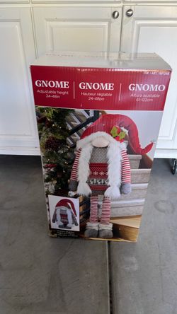 Christmas Gnome Decoration Adjustable Height 24-48in