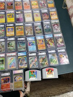 50 Graded Pokémon Cards Big Collection $3500! Firm. Even if you do $80! X 50 is more $3.5. Only 41 are $80! Each firm. Other cards $200! To $350! Trad
