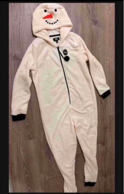 Snowman onesie adult small brand new