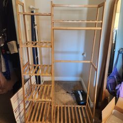 Garment Rack With Shelves