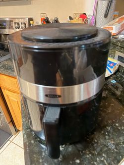 Bella Air Fryer Black and Stainless Steel