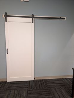 Barn Door with Rail