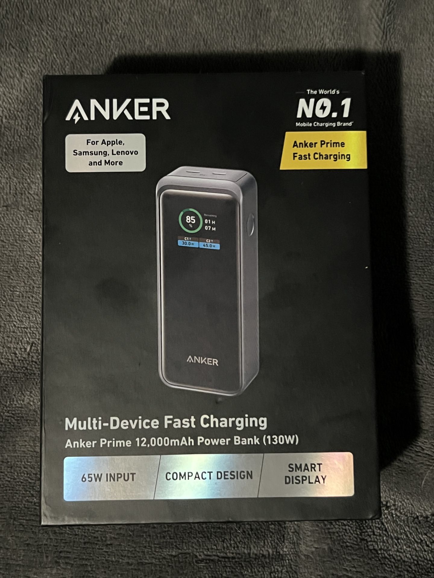 Anker Prime 130W Power Bank 12000mah