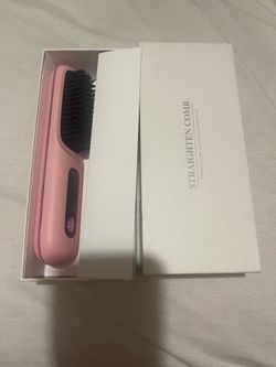 Portable straightening comb for hair