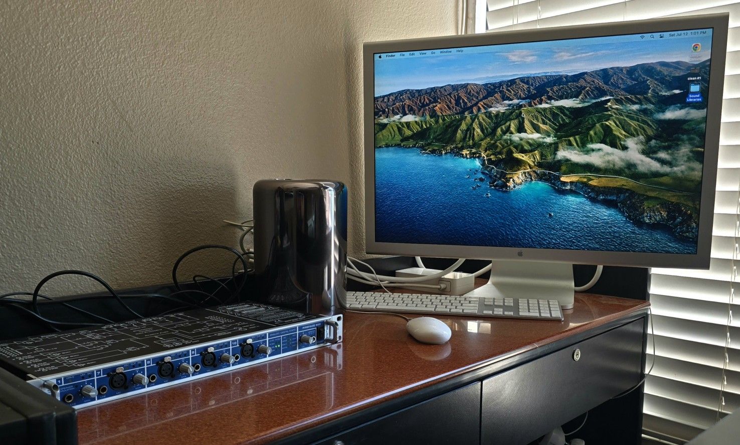 Mac Pro 2013, RME FF800, LOGIC PRO X