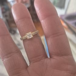 14 K .5 Carat Diamond Engagement Ring Size 7