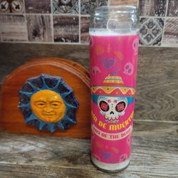 Spiritual Cocktail Day of the Dead Halloween Novena Jar Candle Prayer Candel New