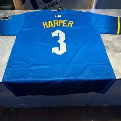 NWT Philadelphia Phillies City Connect Bryce Harper Jersey Size XXXL