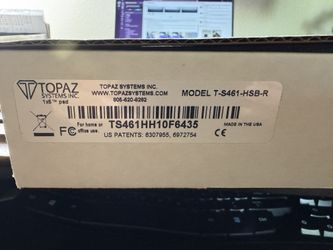 Used Topaz Systems Signature Pad Model T-S461-HSB-R