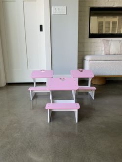 (3) Wooden Doll Desks- Fits American Girl Dolls (selling as a set)