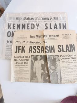 JFK Assassination Original Newspapers 1963