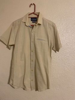 Men's E-Brand Slim Fit Short Sleeve Button-Up Shirt Size Small (36) – Excellent Condition