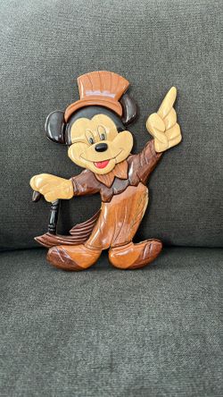 Beautiful Handmade Wooden Mickey Mouse