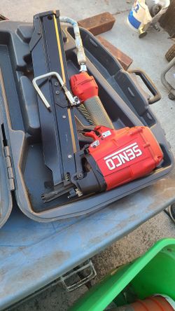 Senco nail gun, Hitachi Pancake Air Compressor, Ryobi Miter