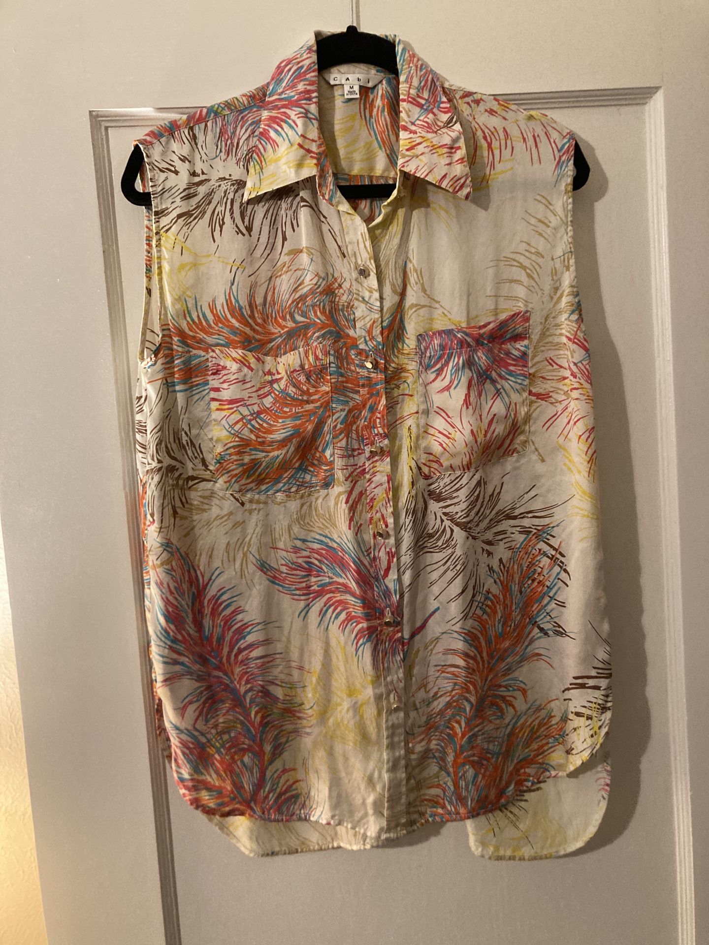 Vintage CAbi #385 Feather Tunic  (Original Price - $118.00)