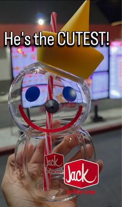 JACK N BOX GLASS CUP EXCLUSIVE!!!
