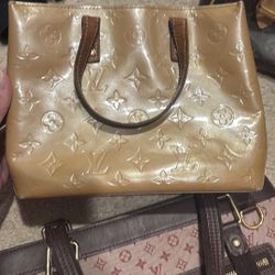 Louis Vuitton Gold and Brown Monogram Tote