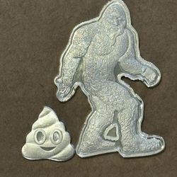 Sasquatch And Scat .999 Silver Bars