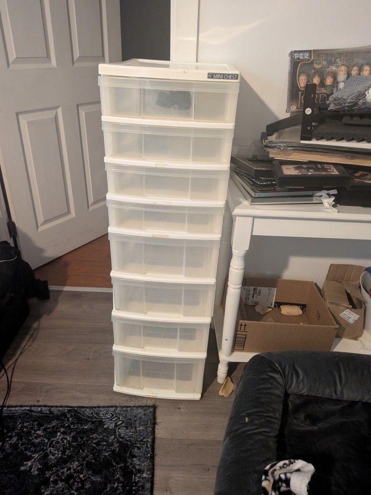 8 Drawer Plastic Tower Storage Organizer