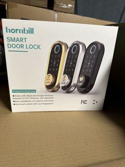 Smart Door Lock, hornbill 8-in-1 Keyless Entry Door Lock Biometric Fingerprint Smart Deadbolt,