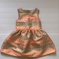 Peach & Gold Dress