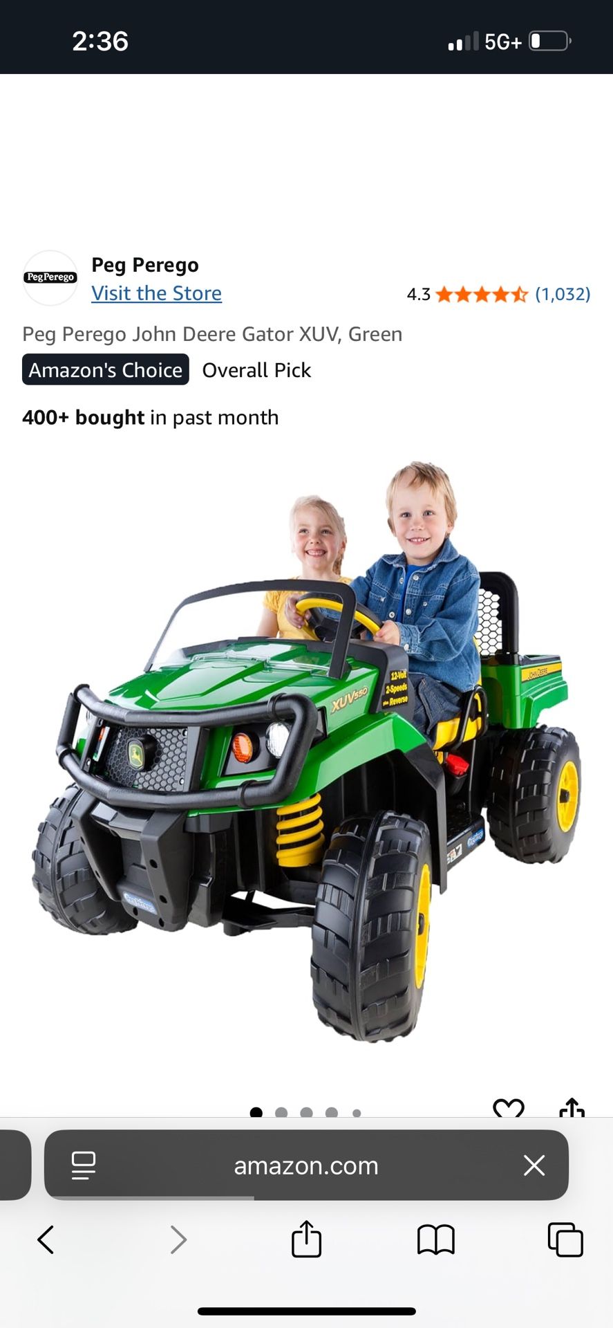 John Deere Battery Operated