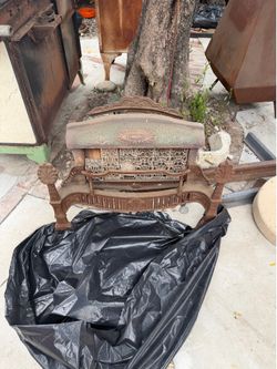 Antique cat Iron heater