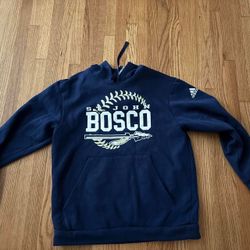 St John Bosco Braves High School Official Adidas Hoodie Pullover Jumper Baseball