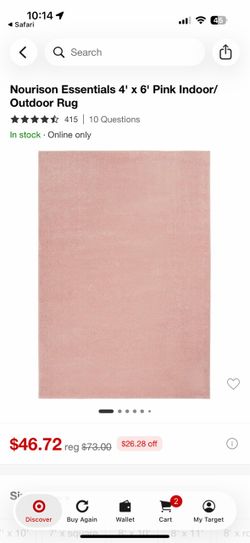 Pink rug