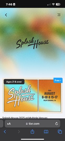 Splash House Weekend 2 GA