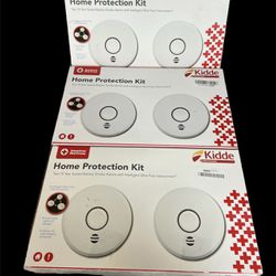 Bundle 3 Boxes Kidde Smoke Detectors, Interconnect Smoke Alarm