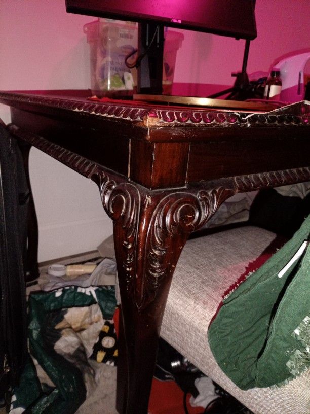 Large Mahogany Dining Room Table
