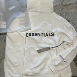 Essentials White Hoodie 