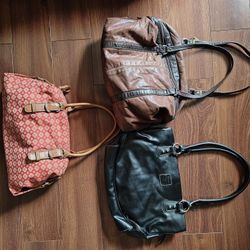 3 Satchel Purses