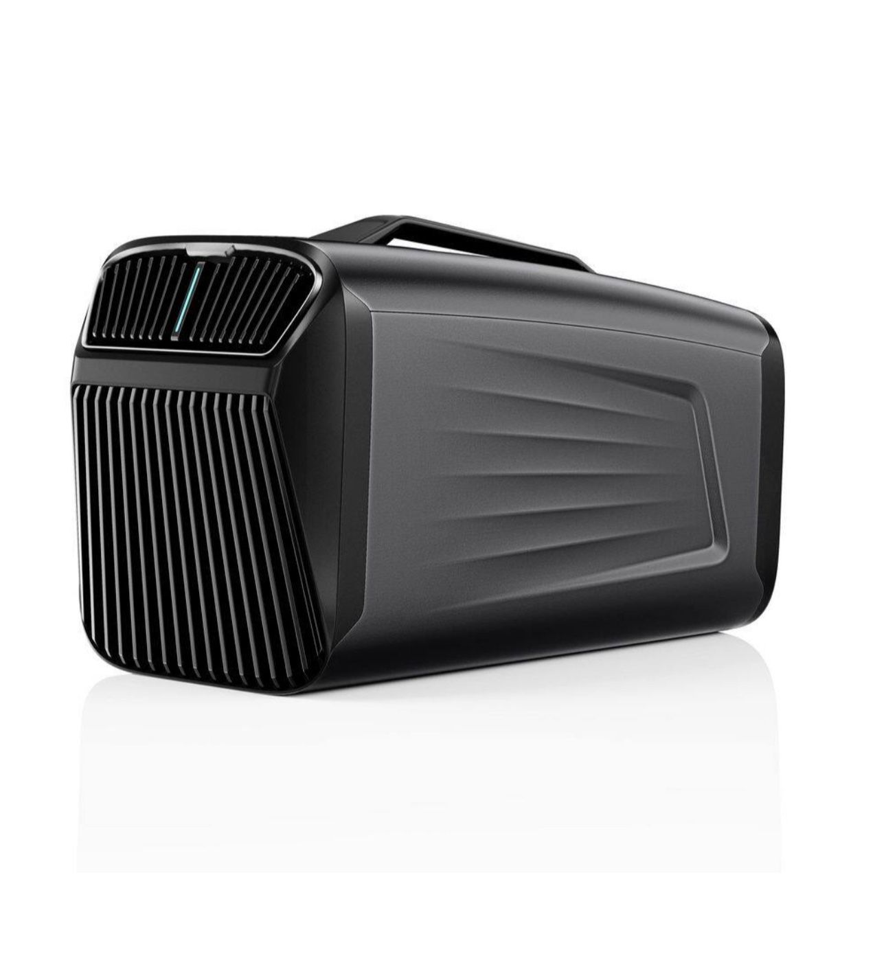 5400 (ASHRAE ) BTU Portable Air Conditioner in Black, 130 sq.ft. Remote Control, 5-Lighting Settings, 5600 BTU Heat Rating