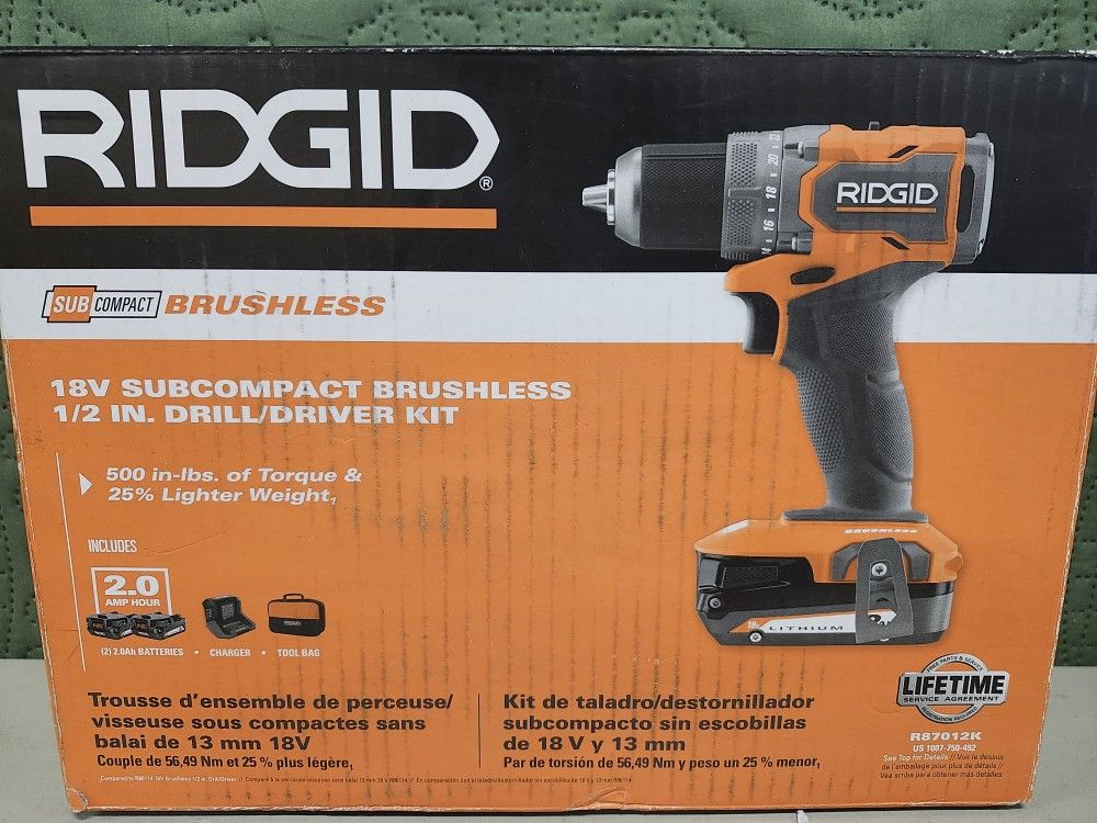 Ridgid Subcompact Drill/Driver Kit