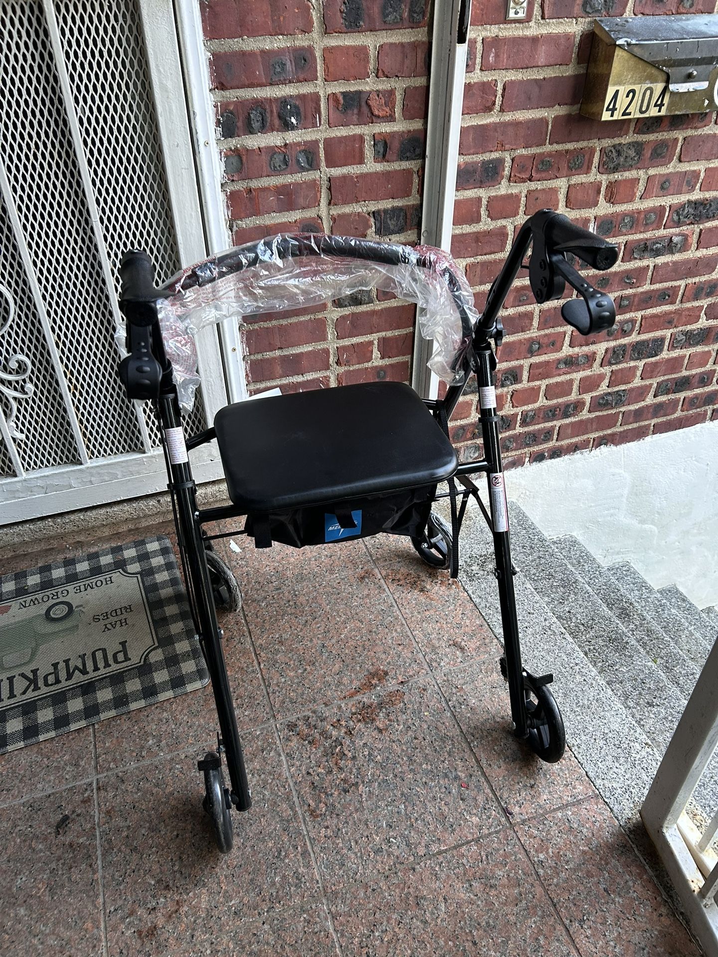 Mobility Ultra Lightweight Rollator Walker with Seat - Foldable,