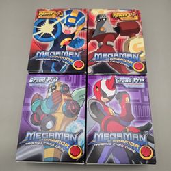Lot Of 4 Megaman NT Warrior Trading Card Game  Starter Decks