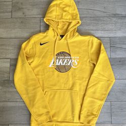 Nike Lakers Logo Hoodie Sweatshirt - Gold (Yellow)