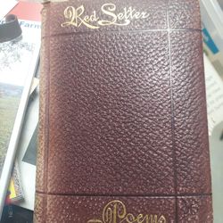 Red Setter Poems Book Dated 1885