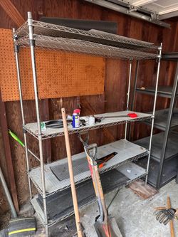 Garage wire shelving