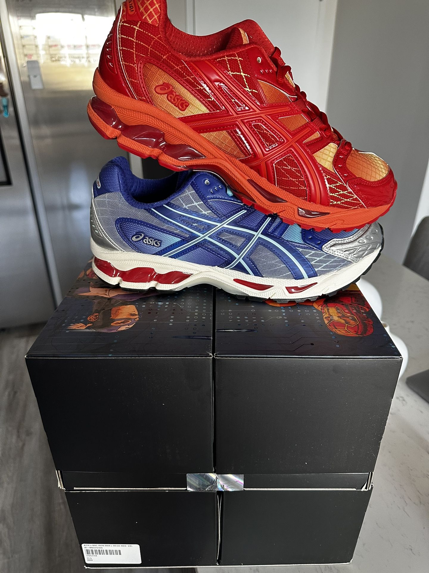 Kith Asics Megaman Vs Iron Man Sz 12 With Sealed Comic