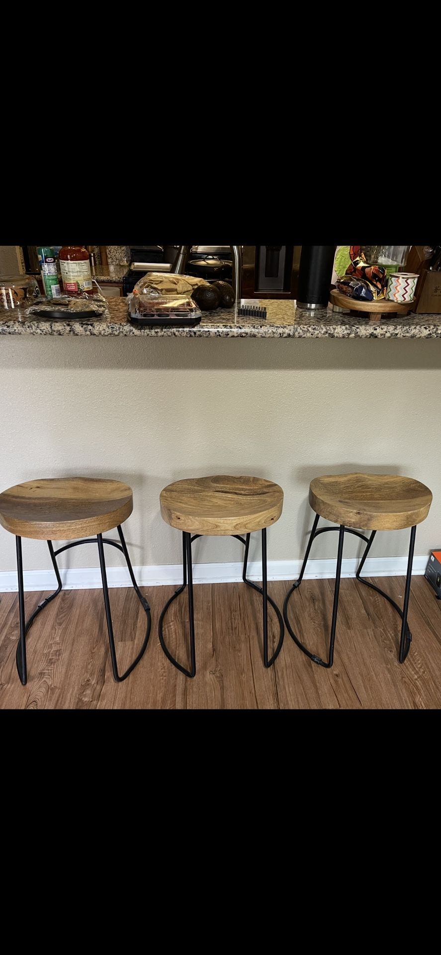 3 Barstools Chairs Stools