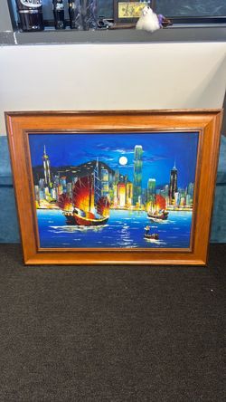 Hong Kong hand painted original