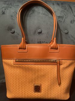Dooney & Bourke 1975 Woven Embossed Leather Bag